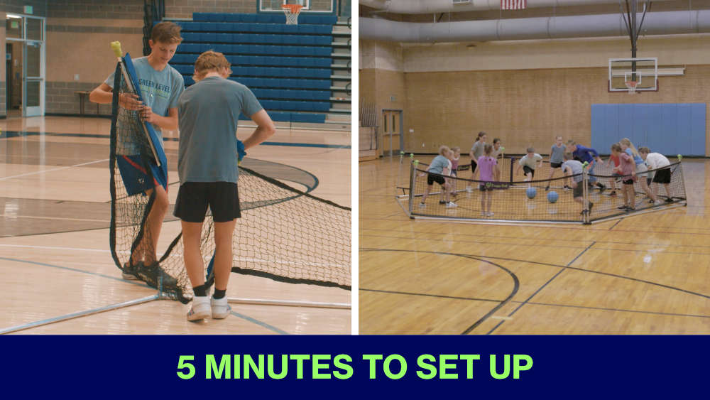 easy set up gaga ball pit