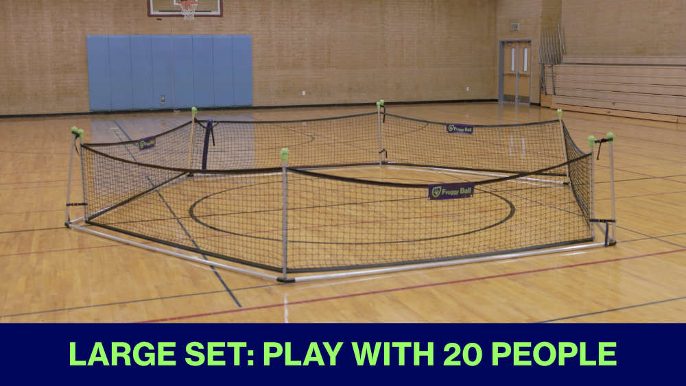 large portable gaga ball pit with net